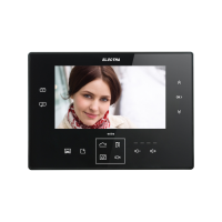 Panou video interior negru 7'' extra, Electra