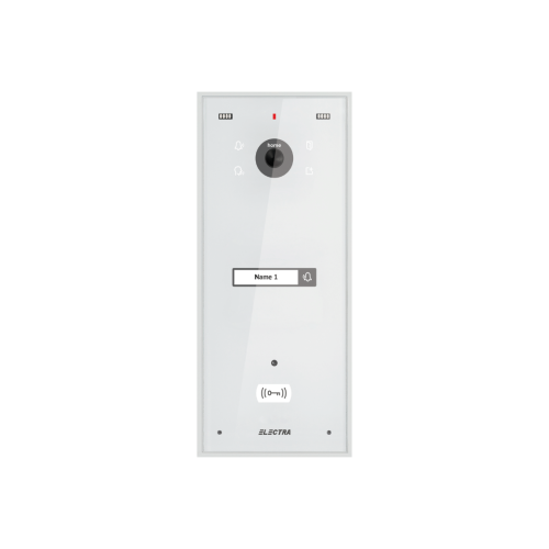 Panou video exterior alb 1 familie aparent, Electra