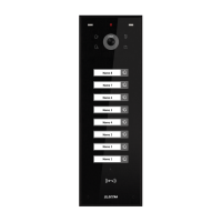 Panou video exterior negru 8 familii aparent, Electra