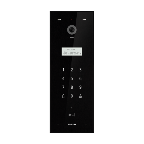 Panou video exterior negru bloc max 40 ap. aparent, Electra