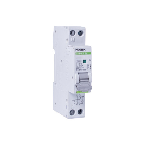 Siguranta Diferentiala RCBO 1P+N, 10A/300mA, B, 6 kA, Tip AC, Noark