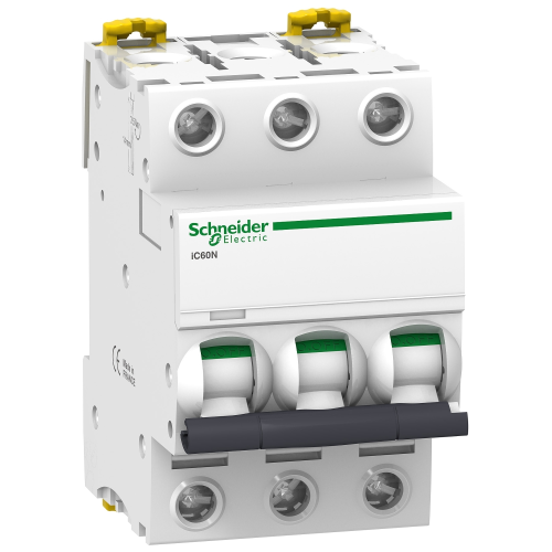 Siguranta Automata 3P, 6A, 6kA/10kA, C, 3M, Acti9 Schneider
