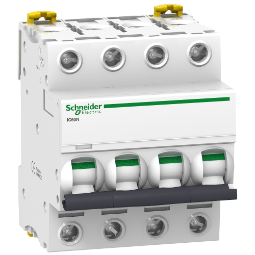 Siguranta Automata 4P, 20A, 6kA/10kA, B, 4M, Acti9 Schneider