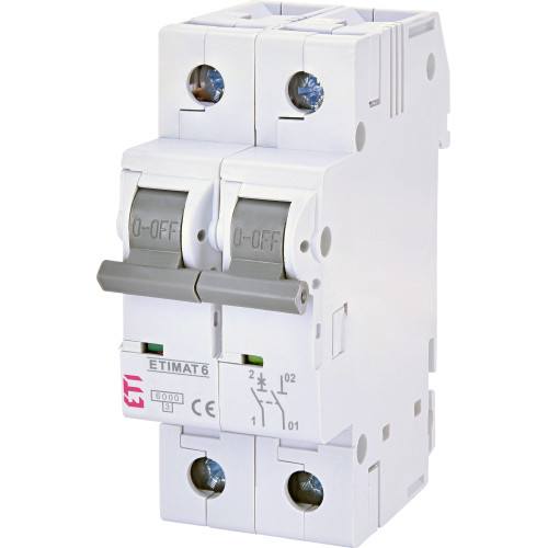 Siguranta Automata 1P+N, 6A, 6kA, curba B, 2M, Eti