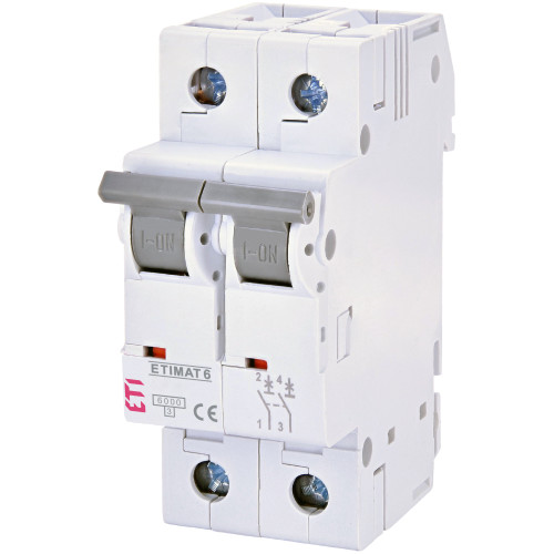 Siguranta Automata 2P, 6A, 6kA, curba B, 2M, Eti