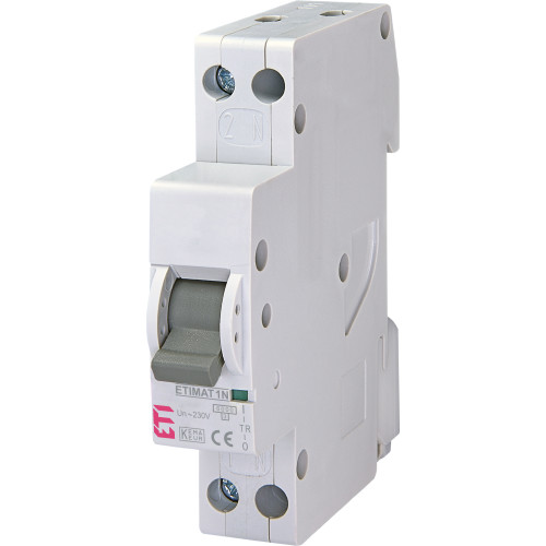 Siguranta Automata 1P+N, 6A, 6kA, curba B, 1M, Eti
