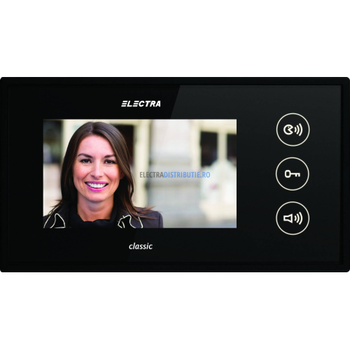 Panou video interior negru 4.3'' CLASSIC, Electra