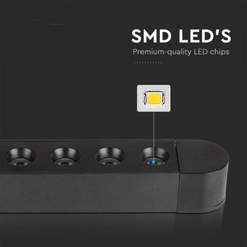 Spot LED magnetic pe sina 48V 12W 4000k, V-TAC