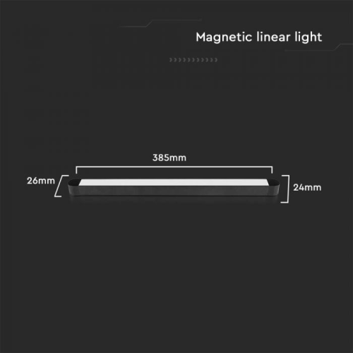 Lampa LED magnetica pe sina 48V 18W 4000k, V-TAC