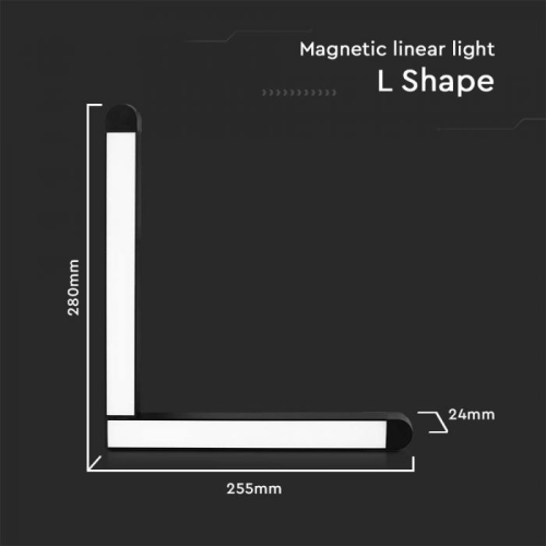 Lampa LED magnetica pe sina L 48V 25W 4000k, V-TAC