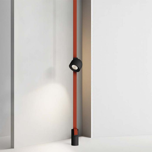 Proiector LED magnetic pe sina textila 38° 48V 10W 3000k negru, V-TAC