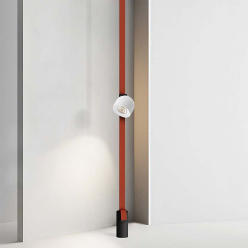 Proiector LED magnetic pe sina textila 38° 48V 12W 3000k alb, V-TAC