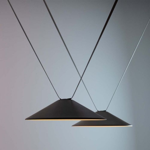 Proiector LED magnetic pe sina textila 300Ø 48V 20W 3000k negru, V-TAC