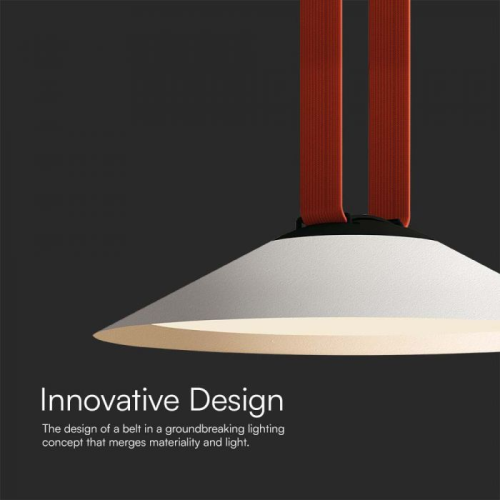 Proiector LED magnetic pe sina textila 300Ø 48V 20W 3000k alb, V-TAC