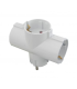Triplu stecher Schuko + protectie copii, Comtec