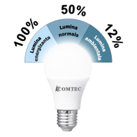 Bec LED 5W E27 6000K A60, Comtec