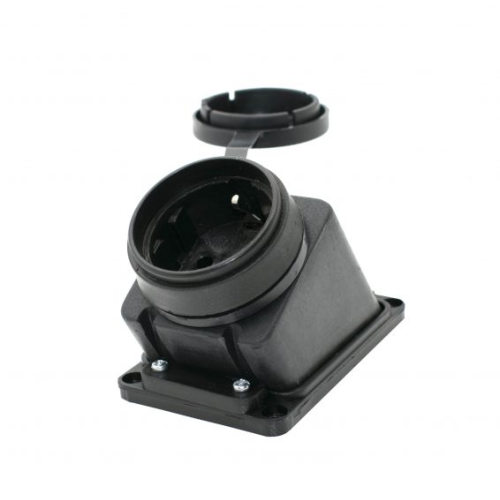 Priza schuko cauciuc aparenta inclinata IP44 16A, Comtec