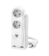 Bloc multipriza pe birou 2P + 1xUSB A + 1xUSB C alb, Orno