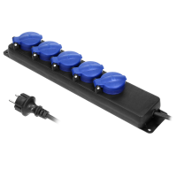 Prelungitor IP44 3m 5P negru 16A, Orno