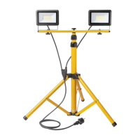 Proiector LED portabil cu stand si priza 2x30W 4000k, Adviti
