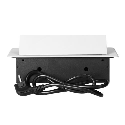 Priza incastrabila cu cablu 3P alb mat, Orno