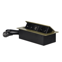 Priza incastrabila cu cablu 2P+2xUSB alama, Orno