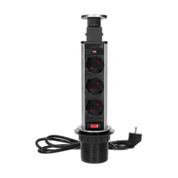 Priza incastrabila cu cablu Ø6 3P inox, Orno