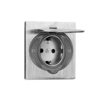 Priza incastrabila ermetica IP44 16A inox, Orno