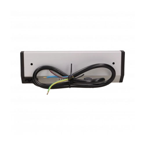 Priza de colt 3P argintiu-negru, Orno