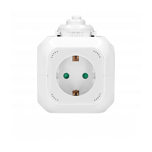 Prelungitor 1.4m 4P + 2xUSB alb 16A, Orno