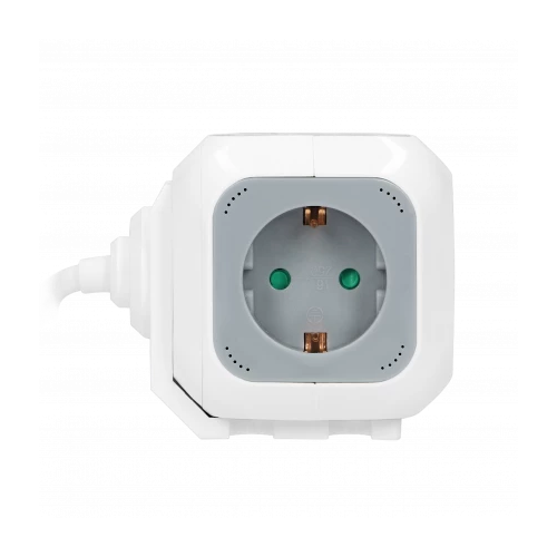 Prelungitor 1.4m 4P + 2xUSB gri-alb 16A, Orno