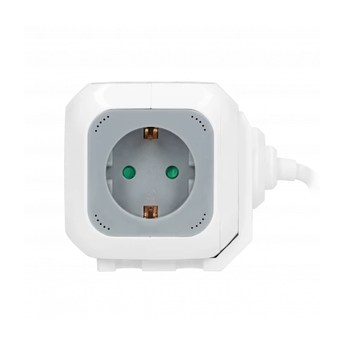 Prelungitor 1.4m 4P + 2xUSB gri-alb 16A, Orno