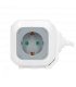 Prelungitor 1.4m 4P + 2xUSB gri-alb 16A, Orno