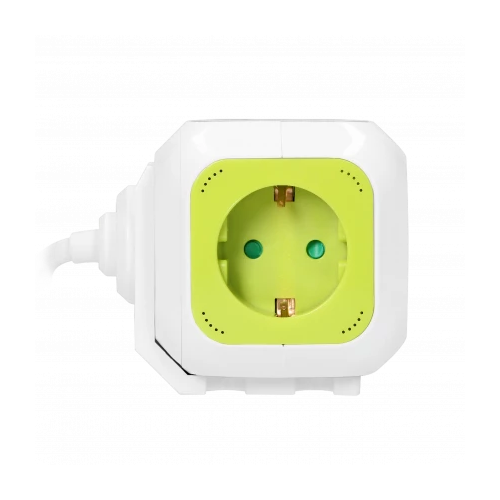 Prelungitor 1.4m 4P + 2xUSB lime 16A, Orno