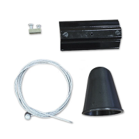Kit suspensie pentru sina negru, V-TAC