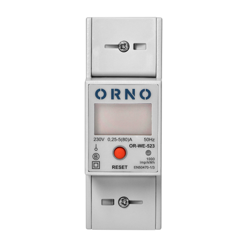 Contor monofazat cu buton reset si RS485 5A 2M, Orno