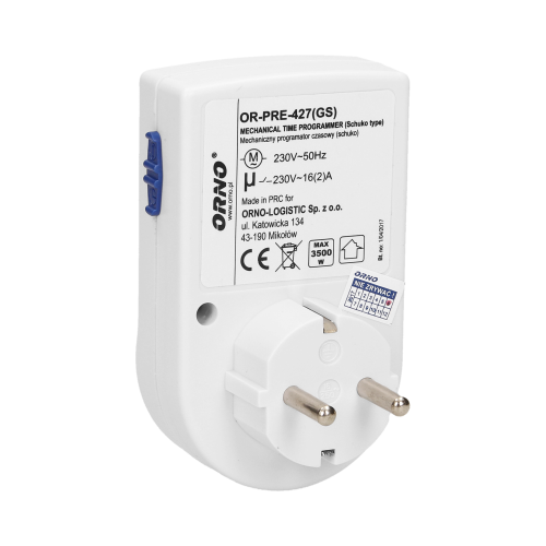 Priza cu mini programator 24h schuko, Orno