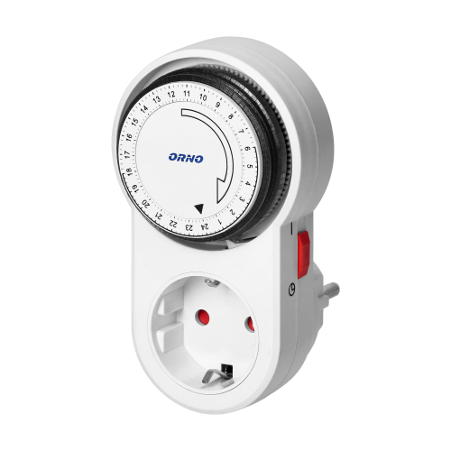 Priza cu programator mecanic schuko, Orno