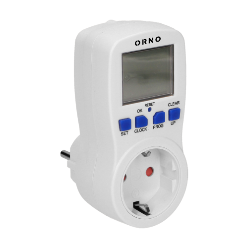 Priza cu programator digital saptamanal schuko, Orno