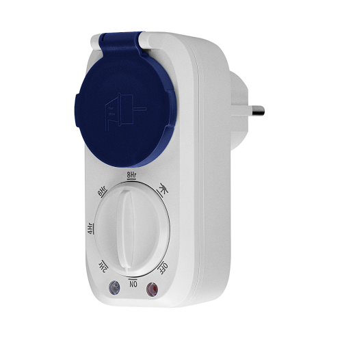 Priza cu programator mecanic si senzor crepuscular IP44 schuko, Orno