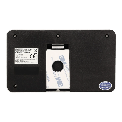 Vizor electronic 4'' cu functie de inregistrare, Orno