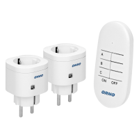 Set 2 prize schuko cu telecomanda wireless, Orno