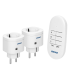 Set 2 prize schuko cu telecomanda wireless, Orno