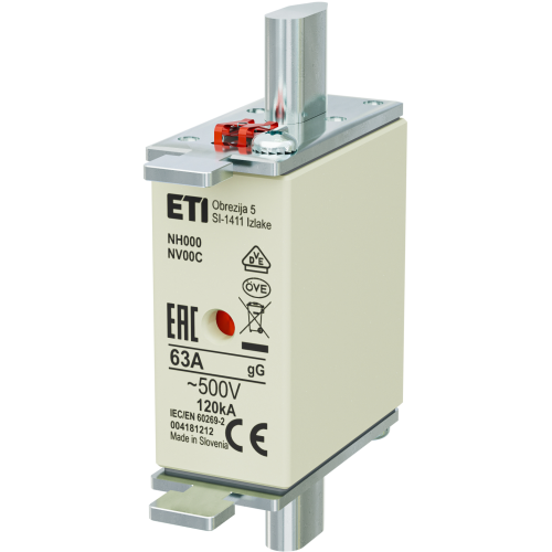 Siguranta MPR NH000 gG 63A/500V, ETI
