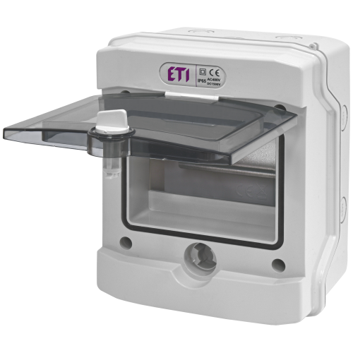 Tablou PT PVC transparent IP65 1R/6M, ETI