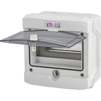 Tablou PT PVC transparent IP65 1R/8M, ETI