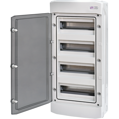 Tablou PT PVC transparent IP65 4R/48M, ETI