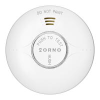 Detector de fum cu baterii smart, Orno