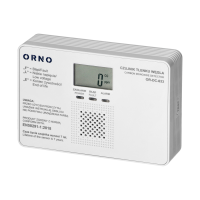 Detector de monoxid de carbon cu baterii 9V, Orno