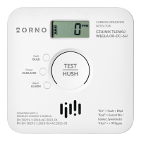 Detector de monoxid de carbon cu baterii smart, Orno